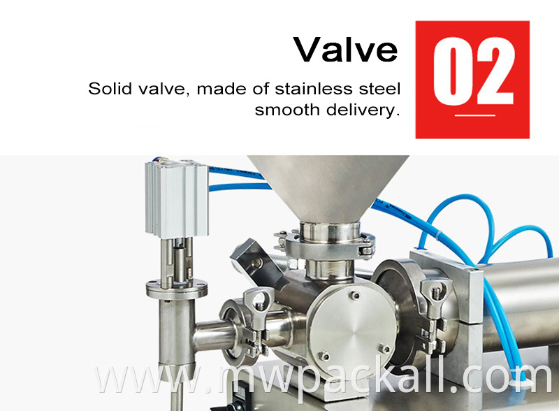 Vial filling machine automatic cylinder pushes the piston liquid filling machine steel material